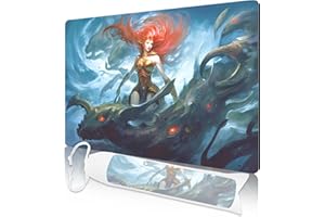 NKDDERT MTG Playmat, Playmats for MTG TCG 61.0 cm x 35.6 cm Play Mat with Free Storage Bag for Cards Game Play Waterproof and Non-Slip Gaming Playmat