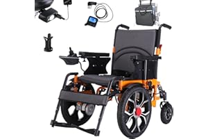 ‎WEYRAL WEYRAL 50 cm Wide Seat Electric Wheelchair for Adults, Foldable Wheelchairs for Adults 150 kg, 40 cm Large Front Wheel Drive Electric Wheelchairs, 500 W Foldable Wheelchair