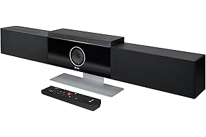 Poly Studio - 4K USB Video Conference System (Polycom) - Camera, Microphone, and Speaker Bar for Small & Medium Conference Rooms - Presenter Tracking, NoiseBlock AI, Autoframing - Teams/Zoom Certified
