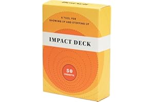 BESTSELF CO. Impact Deck by BestSelf — Mindfulness Cards for Adults to Be Courageous, Take Action and Overcome Personal Challenges — Practice Self Care, Compassion and Growth Mindset — 50 Engaging Prompts