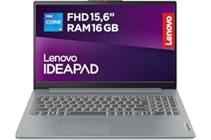 Lenovo IdeaPad Slim 3 Gen 8 - Ordenador Portátil 15.6" FHD Intel Core i5-13420H, 16GB RAM, 1TB SSD, Intel UHD Graphics Integrada, Wi-Fi 6, Sin Sistema Operativo Gris Ártico, Teclado QWERTY Español