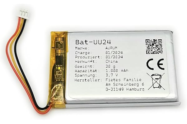 Batterie pour babyphone GHB UU24, HelloBaby HB24, HB32, SM24, UU Infant Babyphone