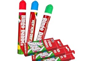 ZEBTON Bingo Dabbers (paquete de 9), marcadores Dauber de colores mixtos (9)