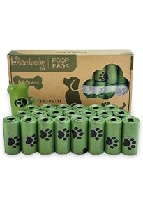 2000 Stück Hundekotbeutel – 10 Rollen à 200 Beutel, Biologisch Abbaubar, Blickdicht, Für Kotstationen