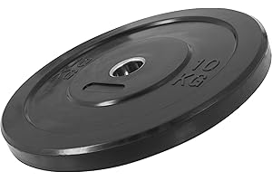 Gorilla Sports® Disques de Poids - Olympiques 5/10 /15/20 / 25 kg Poids, 50mm, Antidérapante, Noir - Disques d'Haltères, Ensemble de Plaques, Haltérophilie, Musculation, Fitness, Gym