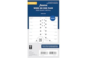 FILOFAX Semana personal por página en inglés 2025