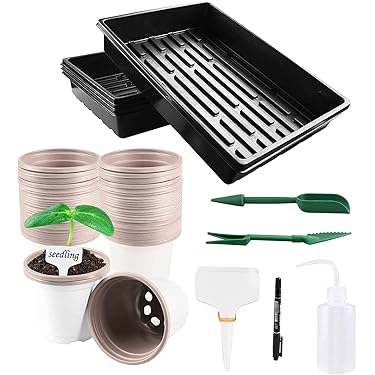 UPKOCH Pflanzenanzucht Set - Praktische Keimschale Für Gemüse & Kräuter