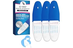 LURELUXE 3 pièces Test de grossesse précoce,Tests Grossesse Détection Précoce,Pregnancy Test,Détection rapide,Estimation De l’Âge De La Grossesse,Fiable et précis
