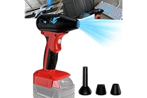 JJXNDO for Milwaukee M18 18V Lithium Battery Powered Jet Dry Blower, 130000RPM Compressed Air Duster, 4 Gear Adjustable Air Duster, Jet Fan Mini Blower for Tools, Car, Computer, Keyboard(No Battery)