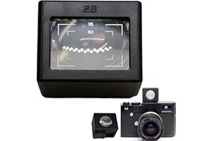 GENERIC Visor óptico de nivel de cintura de 28 mm, visor de eje lateral óptico externo de 35 mm/50 mm para Ricoh GR, para cámaras Leica X Series, visor de cámara para un encuadre preciso y una experiencia de