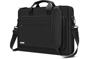 ‎TECOOL TECOOL 17 Zoll Laptoptasche Schultertasche für 17-17,3" Lenovo Acer ASUS Dell HP Samsung Notebook,17-17.3" Umhängetasche Wasserdicht Aktentasche Herren Notebooktasche Business Laptop Tasche,Schwarz