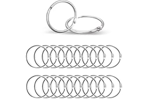 ✮MARQUE FRANCAISE✮-CZ Store®-anneaux de reliure|20PCS+25MM|✮✮GARANTIE A VIE✮✮-anneaux porte clé en metal pour livre/cahier/scrapbooking/classeur-anneaux articulés pour ecole/loisirs créatifs