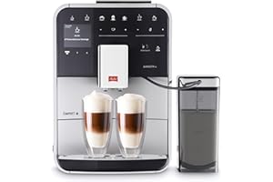 Melitta Caffeo Barista TS Smart F850-101 ekspres do kawy ze zbiornikiem na mleko, aplikacja Connect na telefon (może nie być dostępna w języku polskim), One Touch, filtrowanie Pro Aqua, srebrny