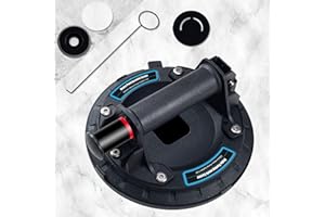 YUENGJGI 8" Ventosa per Vetro,Ventose per Sollevamento-Ventosa potente per Impieghi Gravosi Carico Massimo 230kg Per il Sollevamento e la movimentazione di Materiali come Vetro, Ardesia ed elettrodomestici.