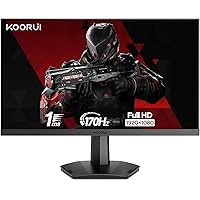 KOORUI 24.5" Monitor, FHD Gaming Monitor Full HD (1920 x 1080) VA, 1 ms, compatible con FreeSync y G-Sync, 2xHDMI (144Hz) y D