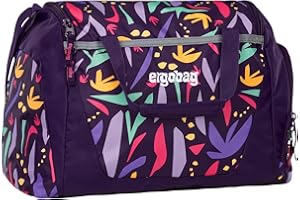 ‎ERGOBAG ergobag Sports Bag with Wet Compartment, 20 Litres, Children's Sports Bag, Swimming Bag, Unisex, Various Designs, Ambärzonas - Purple, Unit size, Sports bag