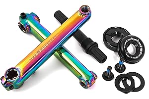 KHEBIKES KHE MVP BMX - Set manovella 8T US BB CrMo 19 mm, asse 170 mm, braccio Oil-Slick Jet-Fuel