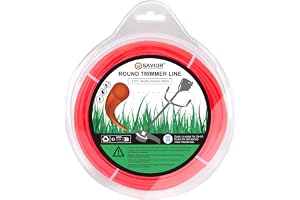 Savior grästrimmer tråd 3,0 mm x 80 m klipptråd trimmersnöre nylon