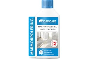 Nordicare Marmor Polish 500ml för effektiv vård av natur- & konstgjord sten | Universell marmorrengöring för kök, badrum och möbler, marmorvård, natursten