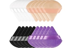 SMTELEGANCE Powder Puff 20 StüCk Dreieck Make Up Puderquaste Puderquaste Waschbarer Wiederverwendbarer Make Up Schwamm Trockenes und Nasses Make Up Werkzeug FüR Loses Puder Oder Foundation Rouge (4 Farben)