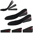 3-Layer Increase Height Shoe Insoles Adjustable Scalable Comfortable Orthotic Insoles Elevator Lift Kit Up 7cm 2.8" Unisex Air Cushion Heel Pad Boot Insert Taller for Men Women
