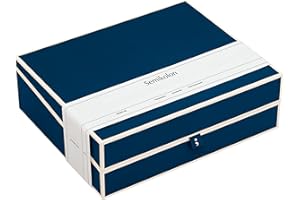 boîte de classement bleu marine +++ BOÎTES DE RANGEMENT +++ qualité originale Semikolon