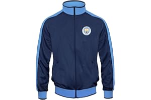 Manchester City FC - Jungen Trainingsjacke im Retro-Design - Offizielles Merchandise - Geschenk für Fußballfans