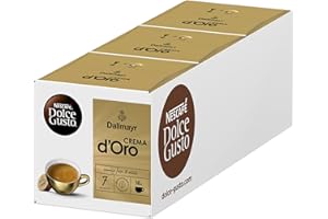 NESCAFÉ Dolce Gusto Dallmayr Crema d'Oro | 48 kapsułek do kawy | 100% ziaren arabskiej | delikatny krem i pełny aromat | szybkie przygotowanie | kapsułek z zamknięciem aromatyzującym | 3 sztuki (3 x 16 kapsułek)