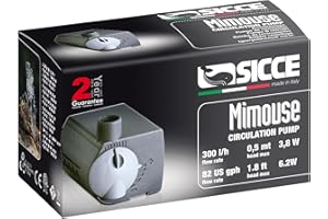 Sicce Mimouse, Mini bomba de recirculación para acuarios acuario 300 litros/h