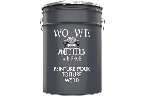 WO-WE Peinture Toiture Revêtement Toit Rénovation Tuile W510 - Gris anthracite similaire à RAL 7016-10L