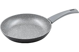 Zanetti - Padella antiaderente DURAPIETRA, adatta a tutti i piani cottura incluso induzione, fondo indeformabile, rivestimento alto spessore, manico soft touch, Diametro 18 cm