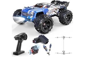 DEERC H16E Camion RC da Corsa senza spazzole, Max 70 km/h, Auto RC Veloci per Hobby 1:16 4X4 RTR per Adulti e Ragazzi, Monster Truck RC per Tutti i Terreni, Regalo per Veicoli Elettrici Fuoristrada