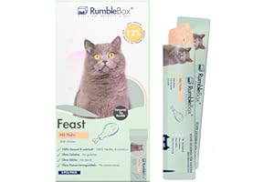 RumbleBox Friandises saines pour Chats – Sticks crémeux Poulet monoprotéiné, sans céréales ni Sucre, hypoallergéniques, 5 ingrédients naturels – Pack 1 × 75 g