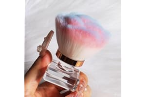 ANGNYA Nail Dust Brush, Pink Rose Soft Brush Nail Art Dust Powder Remover Makeup Brushes Manicure Brush Clean Up Tools Nail Art Brush