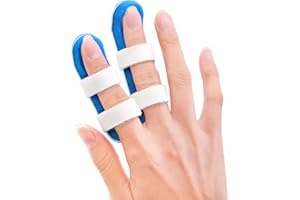 Sumiwish Férula de dedo gatillo para dedos de mazo, soporte de dedos para alivio del dolor de dedos rotos y nudillos, paquete de 2