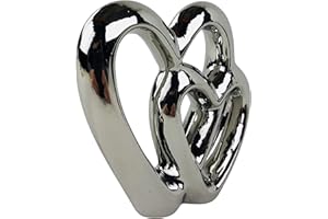 SIL Interiors Silver Double Heart Ornament