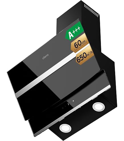 Cappa Aspirante Decorativa Taurus PR60WHAL - 60 Cm, 650 M³/h, LED, Filtri Lavabili, Classe A, Bianco Lucido