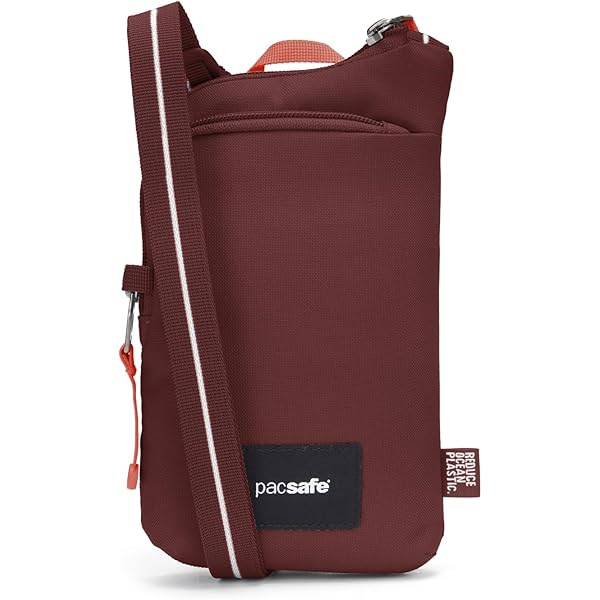 Sac Bandoulière Antivol Pacsafe Go - 2,5L - Rouge Grenat - NEUF