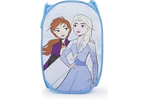 JAY FRANCO Disney Frozen Spirit of Adventure - Cesto portabiancheria pop-up da 80 l, per vestiti o giocattoli