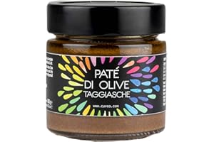 Patè di olive taggiasche Cuvea - 180 g - Solo 3 Ingredienti: olive taggiasche, olio extravergine di oliva, sale - Senza conservanti né coloranti