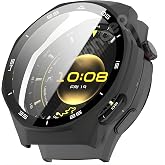 Rongep Huawei Watch GT6 Pro 46mm i&ccedil;in 2&rsquo;si 1 Arada Sert Polikarbonat Kasa ve Ekran Koruyuculu Kılıf Dokunma ve Netliği Etkile