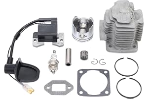 GOOFIT 44mm Big Bore Cylinder Top Kit Replacement for 2 Stroke 47cc 49cc Mini Quad Pocket