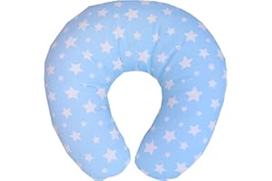 NEO MAMMA L'INIZIO DI UN AMORE CHE NON HA FINE. Cuscino Gravidanza e Allattamento Neonato (60x55cm) Completamente Sfoderabile e Lavabile, Anallergico e Antiacaro.