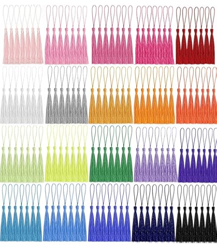 10pcs Antique Brass Metal Chain Tassels With Face Drops - 3.2 Inch Jewelry Making Supplies