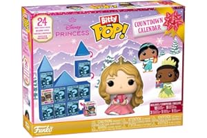 Funko Bitty Pop! Kalendarz odliczający: Disney Princess - księżniczki Disneya, Disney, kalendarz adwentowy, 24 dni niespodzianek, mini figurka z winylu z kolekcji - tajemnicze pudełko