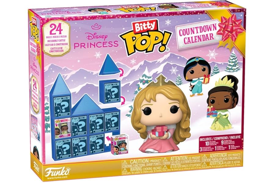 Funko Bitty Pop! Countdown Calendar: Disney Princess - Disney Princesses - Advent Calendar - 24 Days Of Surprise - Collectable Vinyl Mini Figures - Mystery Box - Gift Idea - Holiday Xmas