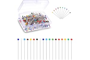 CZ Store - Spilli da Cucito Multi Colore -✮✮GARANZIA A VITA✮✮|CONFEZIONE DA 125| Spillini per Cucire con Testa di Vetro Rotonda - Spilli con Perline Colorate - Accessori per Sartoria Patchwork