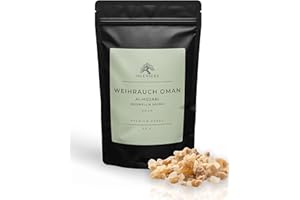 ‎INCENSERA Weihrauch Oman 50g - Baumharz zum Räuchern Weihrauch zum Räuchern & Ausräuchern negativer Energie Hochwertiges Räucherwerk, Harz & Frankincense Perfekt für Hausreinigung
