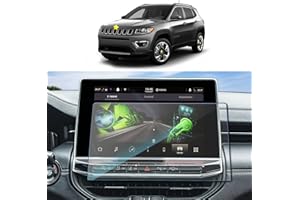 SKTU Folia ochronna na wyświetlacz do Jeep Compass 2021-2023 Navi folia ochronna ze szkła hartowanego odporna na zarysowania zapobiegająca pozostawianiu odcisków palców (10,1 cala)