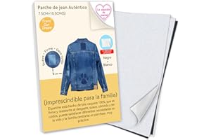 TransOurDream-Marca de confianza,Rodilleras termoadhesivas de plancha. Coderas para reparar pantalones, chaquetas, jerseys, camisas,7,5 cm x 10,5 cm (tamaño S), 16 hojas,negro y blanco